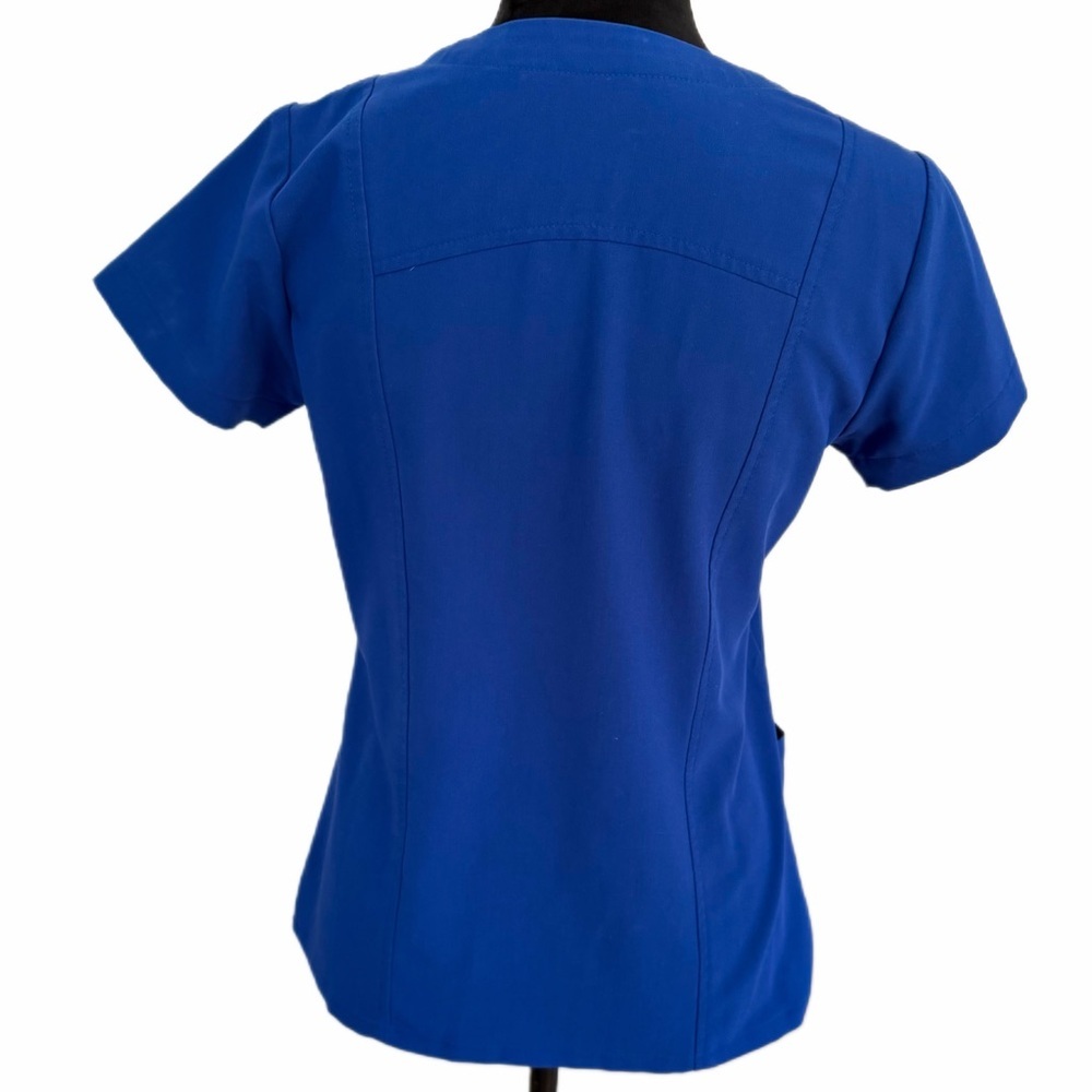 Jockey Women's Royal Blue Straight Leg Scrub Pants & V-Neck Top (XS/XSP) - Picture 3 of 12